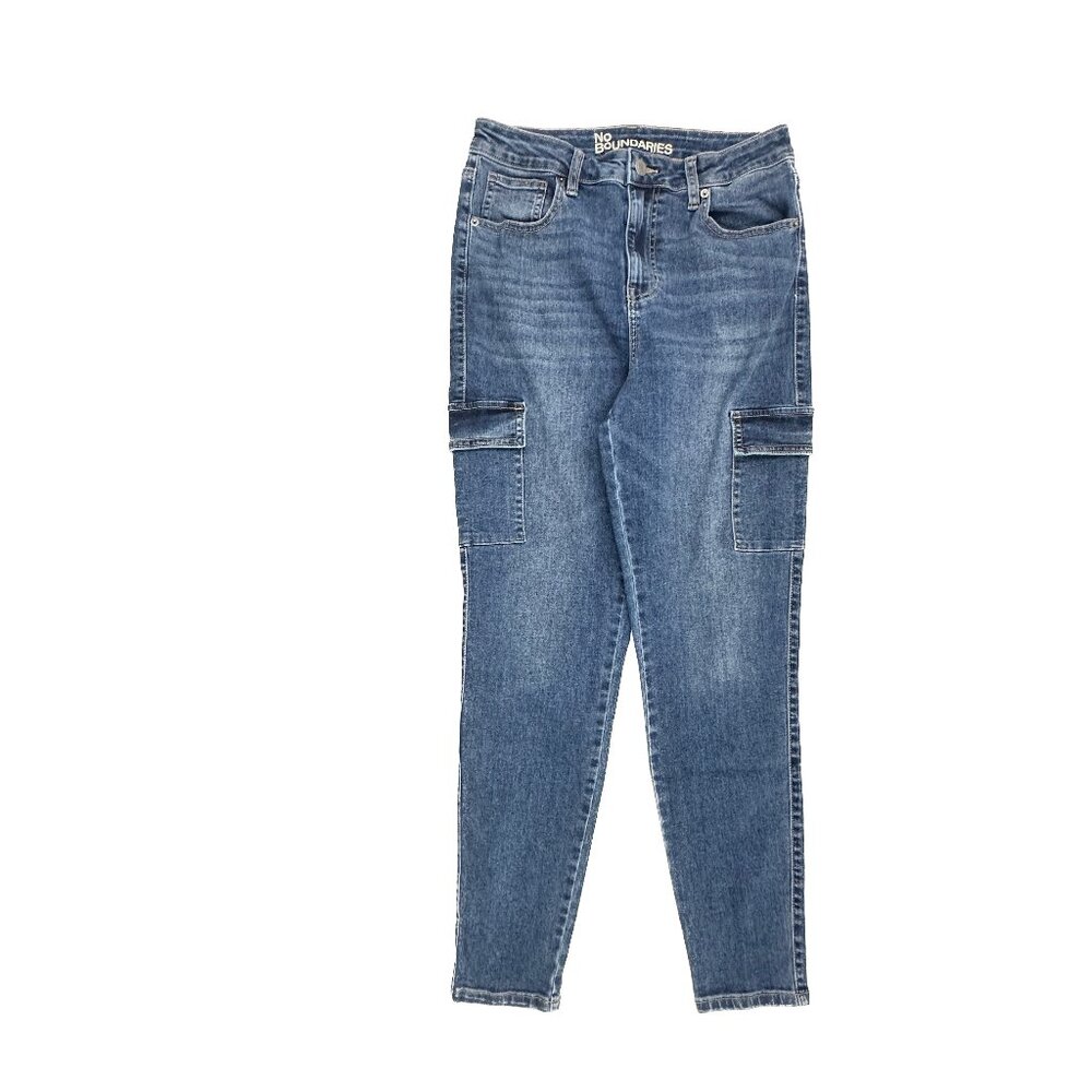 No Boundaries Cargo Skinny Women's size 10 Dark Wash Blue Denim jeans